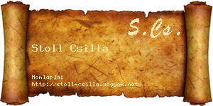 Stoll Csilla névjegykártya